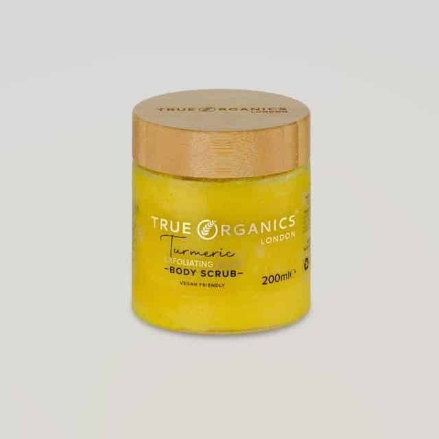 Brightening Turmeric Exfoliating Sugar Scrub – Nourishing Body Treatment with Banana Scent